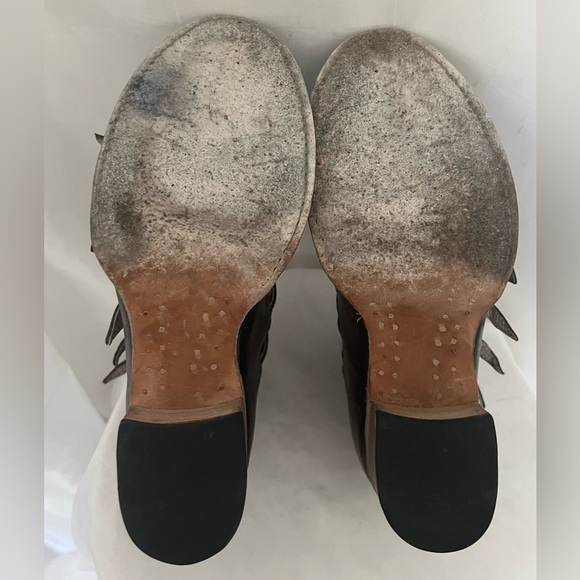 Freebird by Steven Quinn Open Toe Booties Size 7​ - Picture 7 of 11